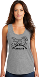 Up and Running -  Women's TriBlend Racerback Tank Top - 138L