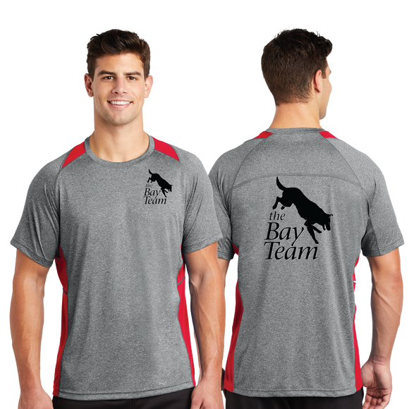 BAY/Sport Tek Heather Colorblock Contender Tee/ST361/