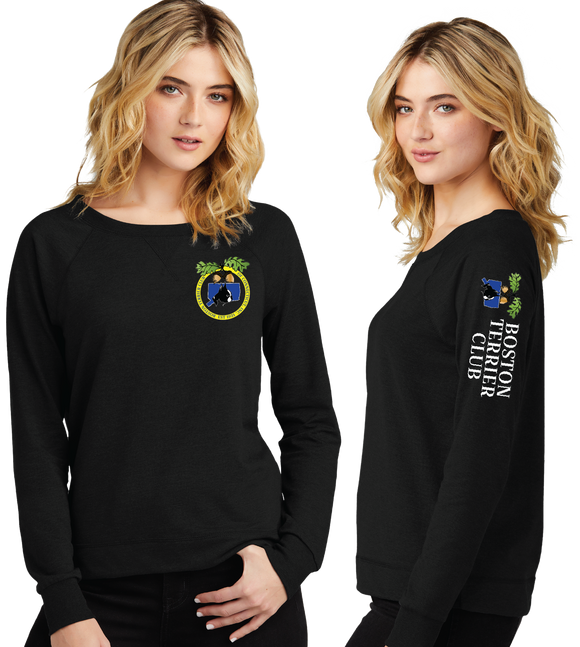 BOSTER/Women Featherweight French Terry Long Sleeve Crewneck/DT672