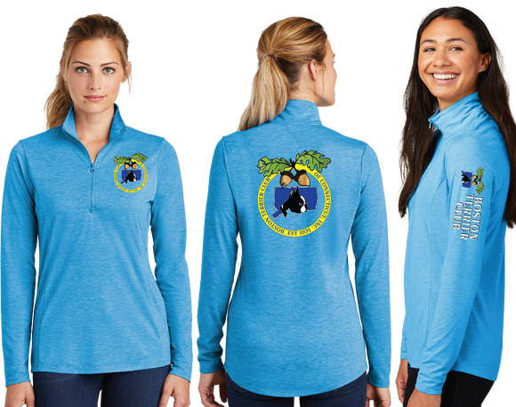 BOSTER/TriBlend Wicking Lightweight Quarter Zip Pullover/LST407