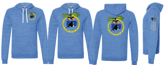 BOSTER/JERZEES Snow Heather French Terry Raglan Hooded Sweatshirt/90MR
