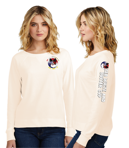 BUTTER24/Women Featherweight French Terry Long Sleeve Crewneck/DT672
