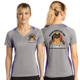 BWC/Sport Tek Ladies Heather Colorblock Contender VNeck Tee/LST361/