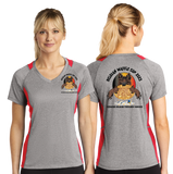 BWC/Sport Tek Ladies Heather Colorblock Contender VNeck Tee/LST361/