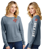 CHILE24/Women Featherweight French Terry Long Sleeve Crewneck/DT672