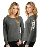 CONTACTZ/Women Featherweight French Terry Long Sleeve Crewneck/DT672