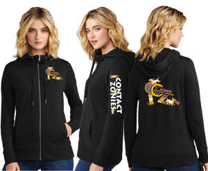 CONTACTZ/Women Featherweight French Terry Full Zip Hoodie/DT673