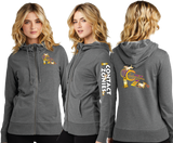 CONTACTZ/Women Featherweight French Terry Full Zip Hoodie/DT673