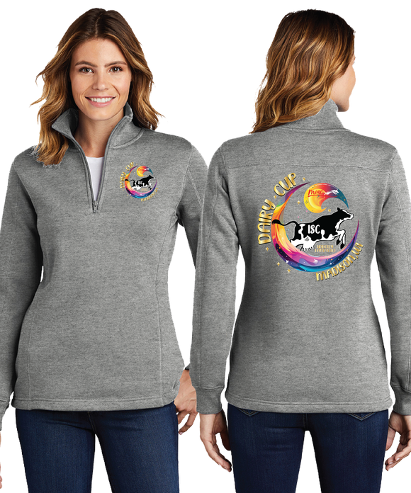 Dairy/Ladies 9oz Quarter Zip Sweatshirt/LST253/