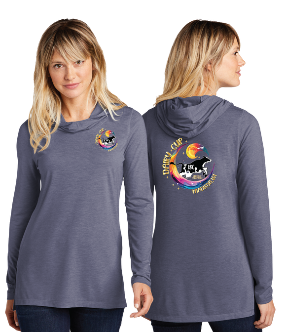 Dairy/Sport Tek Women TriBlend Wicking Long Sleeve Hoodie/LST406/