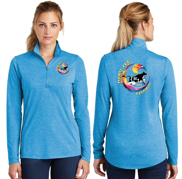 Dairy/TriBlend Wicking Lightweight Quarter Zip Pullover/LST407/