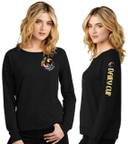 DAIRY24/Women Featherweight French Terry Long Sleeve Crewneck/DT672