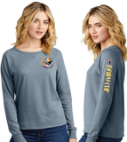 DAIRY24/Women Featherweight French Terry Long Sleeve Crewneck/DT672