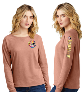 DAIRY24/Women Featherweight French Terry Long Sleeve Crewneck/DT672