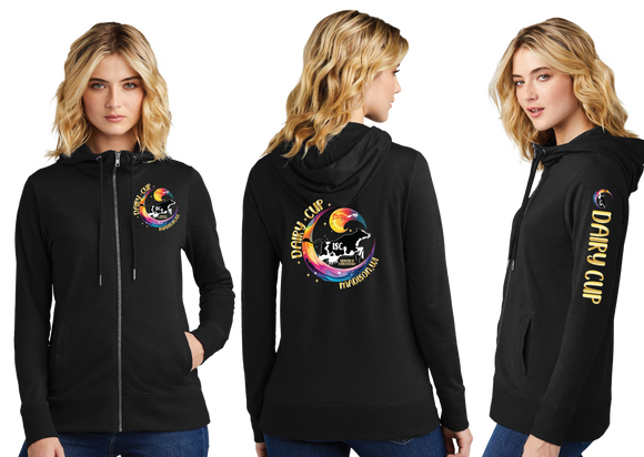 DAIRY24/Women Featherweight French Terry Full Zip Hoodie/DT673