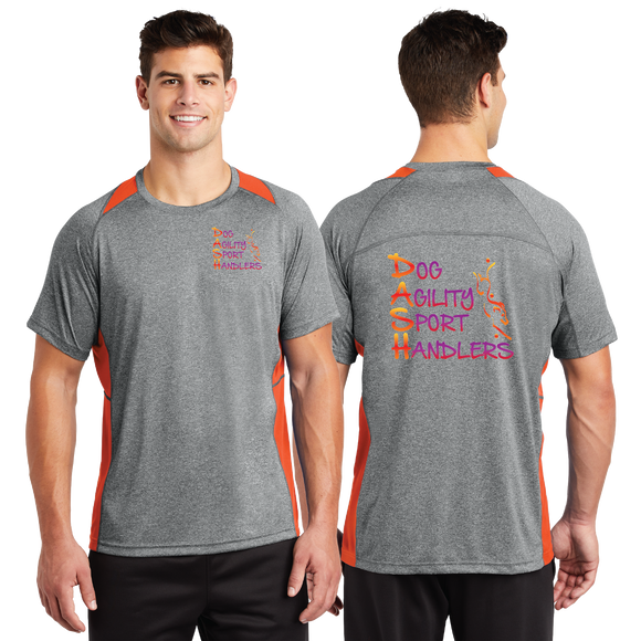 DASH/Sport Tek Heather Colorblock Contender Tee/ST361/