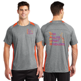 DASH/Sport Tek Heather Colorblock Contender Tee/ST361/