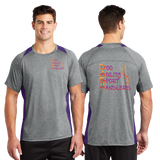 DASH/Sport Tek Heather Colorblock Contender Tee/ST361/