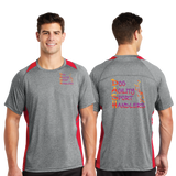 DASH/Sport Tek Heather Colorblock Contender Tee/ST361/