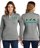 DAWG/Ladies 9oz Quarter Zip Sweatshirt/LST253/