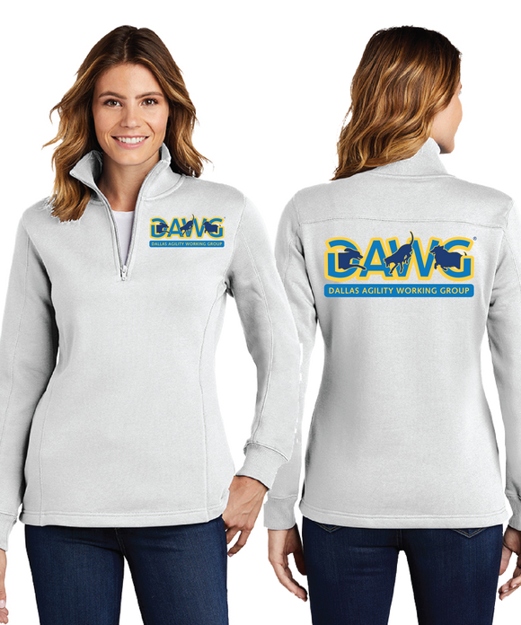 DAWG/Ladies 9oz Quarter Zip Sweatshirt/LST253/