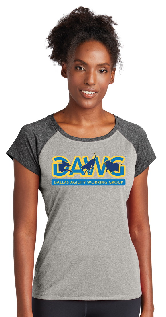 DAWG/Ladies Heather On Heather Contender Scoop Neck Tee/LST362/