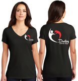 Dudley/Women TriBlend SUPER SOFT V Neck Tee/DM1350L/