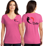 Dudley/Women TriBlend SUPER SOFT V Neck Tee/DM1350L/