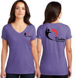 Dudley/Women TriBlend SUPER SOFT V Neck Tee/DM1350L/