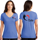 Dudley/Women TriBlend SUPER SOFT V Neck Tee/DM1350L/