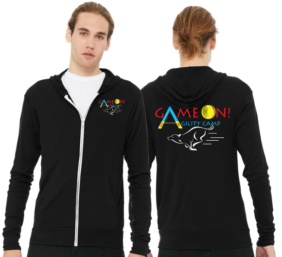 GONC/Unisex Triblend Lightweight Full Zip Hooded Long Sleeve Tee/3939/