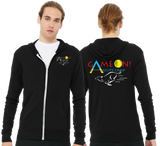 GONC/Unisex Triblend Lightweight Full Zip Hooded Long Sleeve Tee/3939/