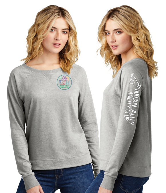 HVAC/Women Featherweight French Terry Long Sleeve Crewneck/DT672