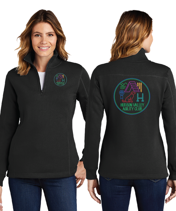 HVAC/Ladies 9oz Quarter Zip Sweatshirt/LST253/