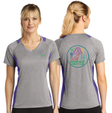 HVAC/Sport Tek Ladies Heather Colorblock Contender VNeck Tee/LST361/