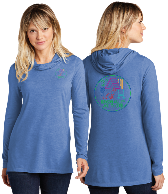 HVAC/Sport Tek Women TriBlend Wicking Long Sleeve Hoodie/LST406/