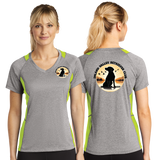 IVRC/Sport Tek Ladies Heather Colorblock Contender VNeck Tee/LST361/