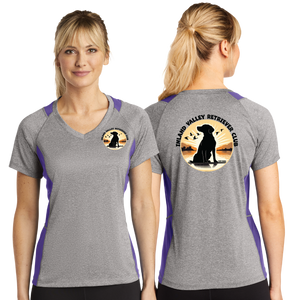 IVRC/Sport Tek Ladies Heather Colorblock Contender VNeck Tee/LST361/
