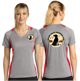 IVRC/Sport Tek Ladies Heather Colorblock Contender VNeck Tee/LST361/