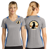 IVRC/Sport Tek Ladies Heather Colorblock Contender VNeck Tee/LST361/