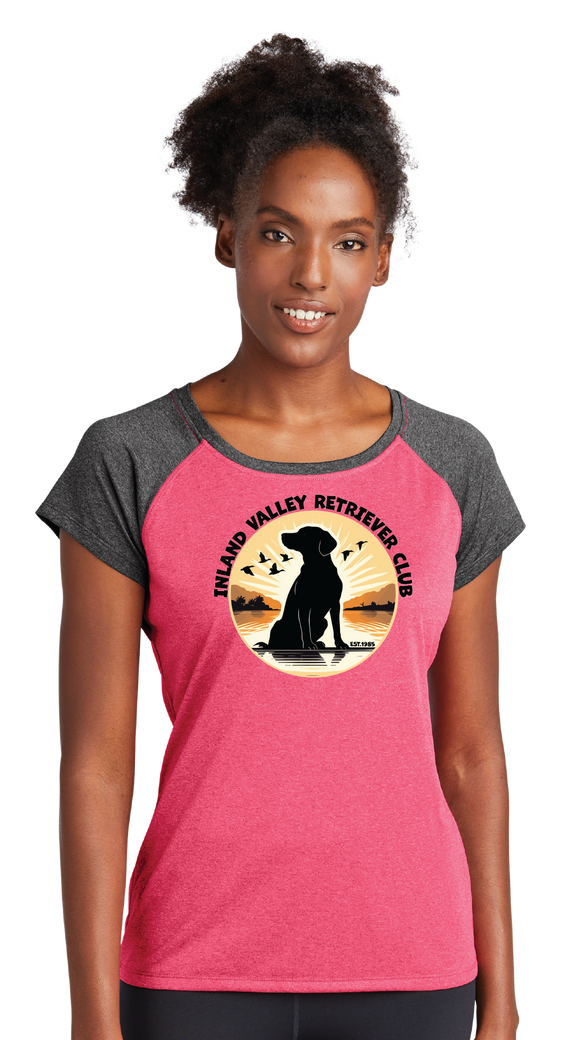 IVRC/Ladies Heather On Heather Contender Scoop Neck Tee/LST362/