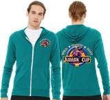 JCUP23/Unisex Triblend Lightweight Full Zip Hooded Long Sleeve Tee/3939/