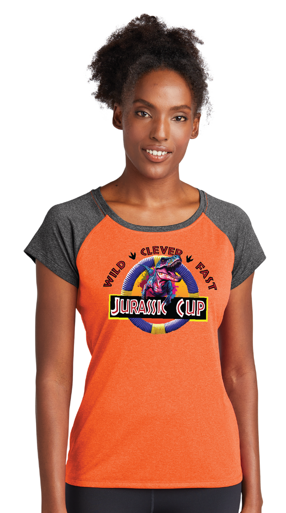 JCUP23/Ladies Heather On Heather Contender Scoop Neck Tee/LST362/