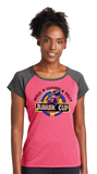 JCUP23/Ladies Heather On Heather Contender Scoop Neck Tee/LST362/