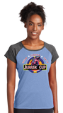 JCUP23/Ladies Heather On Heather Contender Scoop Neck Tee/LST362/