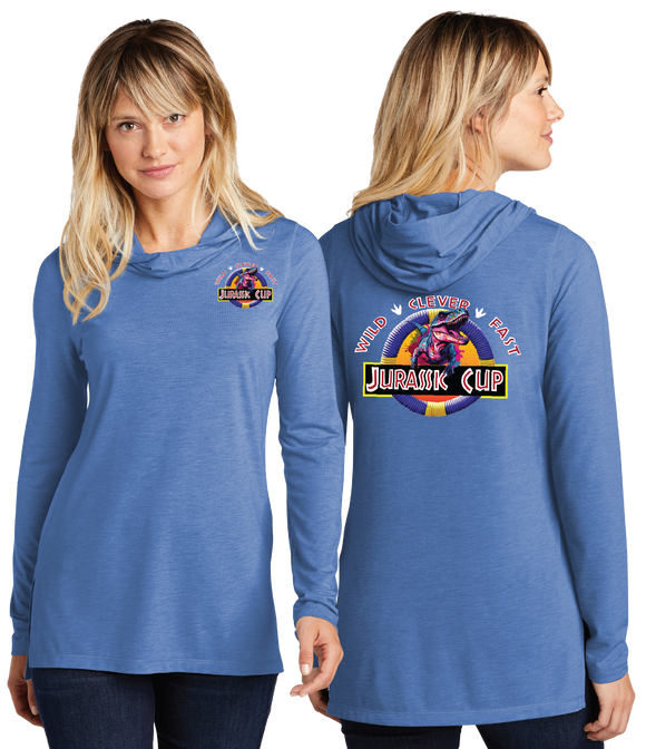 JCUP23/Sport Tek Women TriBlend Wicking Long Sleeve Hoodie/LST406/