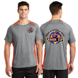 JCUP23/Sport Tek Heather Colorblock Contender Tee/ST361/