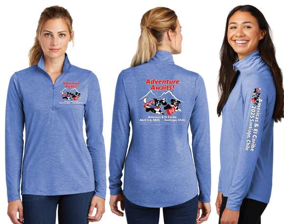 KIMF/TriBlend Wicking Lightweight Quarter Zip Pullover/LST407