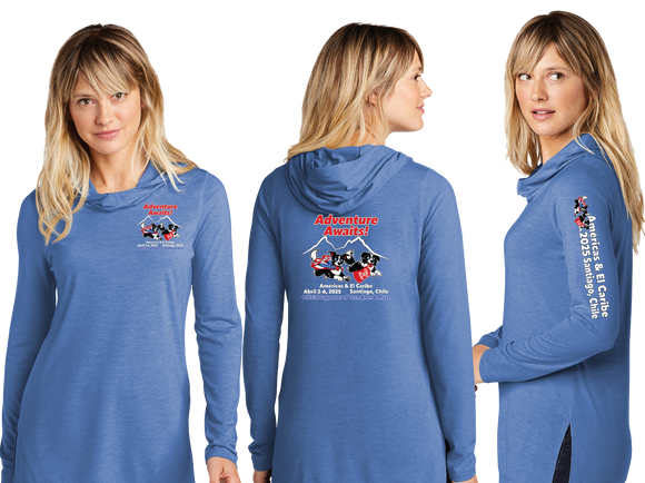 KIMF/Sport Tek Women TriBlend Wicking Long Sleeve Hoodie/LST406