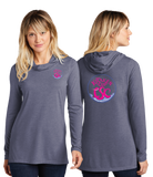 KRA23/Sport Tek Women TriBlend Wicking Long Sleeve Hoodie/LST406/